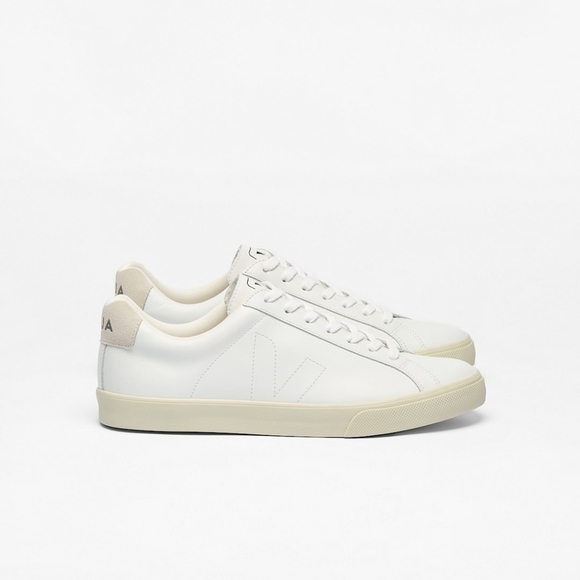 Veja Shoes - Veja Esplar Leather White Sneakers Shoes